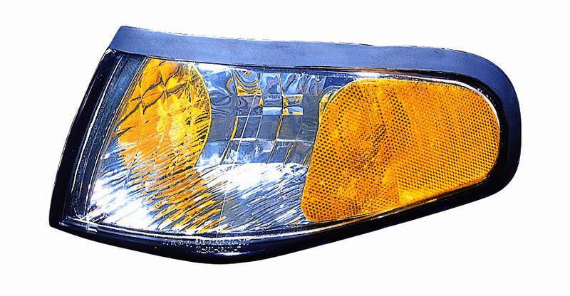 Ford Mustang 94-98 Parking light Diamond Chrome With Amber Lens - ackauto