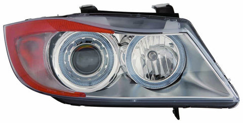 BMW 3 Sedan Series 06-08 Headlight Assembly Projector AND ANGEL EYE Chrome - ackauto